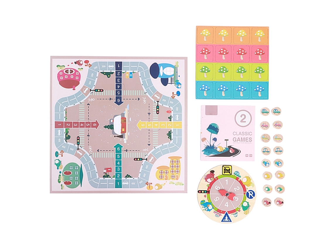Jogo De Xadrez Animal Infantil Educativo Brinquedo Multifuncional Mesa Para Crianças Acima De 3 Anos 2