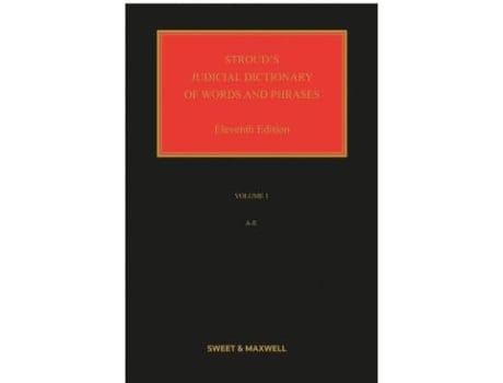 Livro Strouds Judicial Dictionary of Words and Phrases de Strouds Daniel Greenberg (Inglês - Capa Dura)