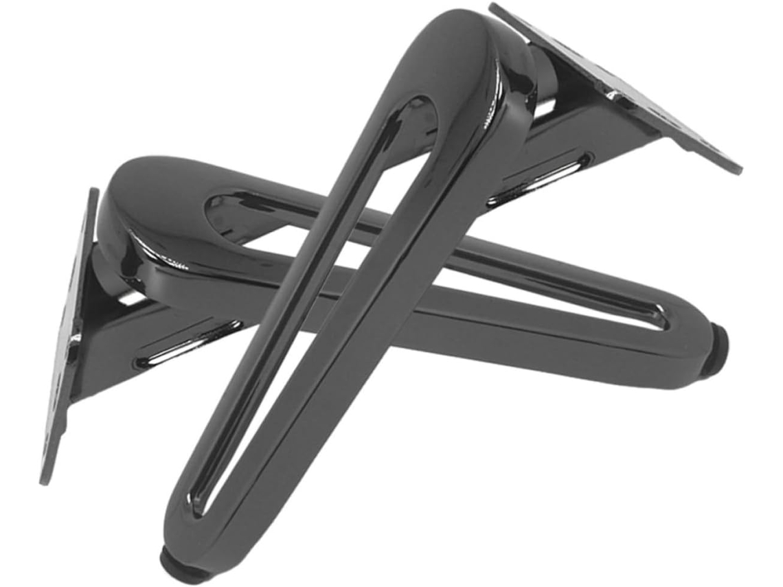 Conjunto De 2 Pés De Reposição Para Sofá Em Aço Carbono Preto, Para Mesa De Centro.