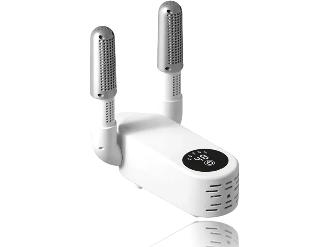 Secador De Sapatos 360° Rápido E Silencioso: Dobrável E Para Pendurar, Com Temporizador Para Sapatos, Capacetes E Equipamentos De Esqui (branco)