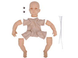 kit de Boneca Reborn Diy Peças de Vinil 22 Polegadas, Acessórios de Boneca Bebê Sem Pintura