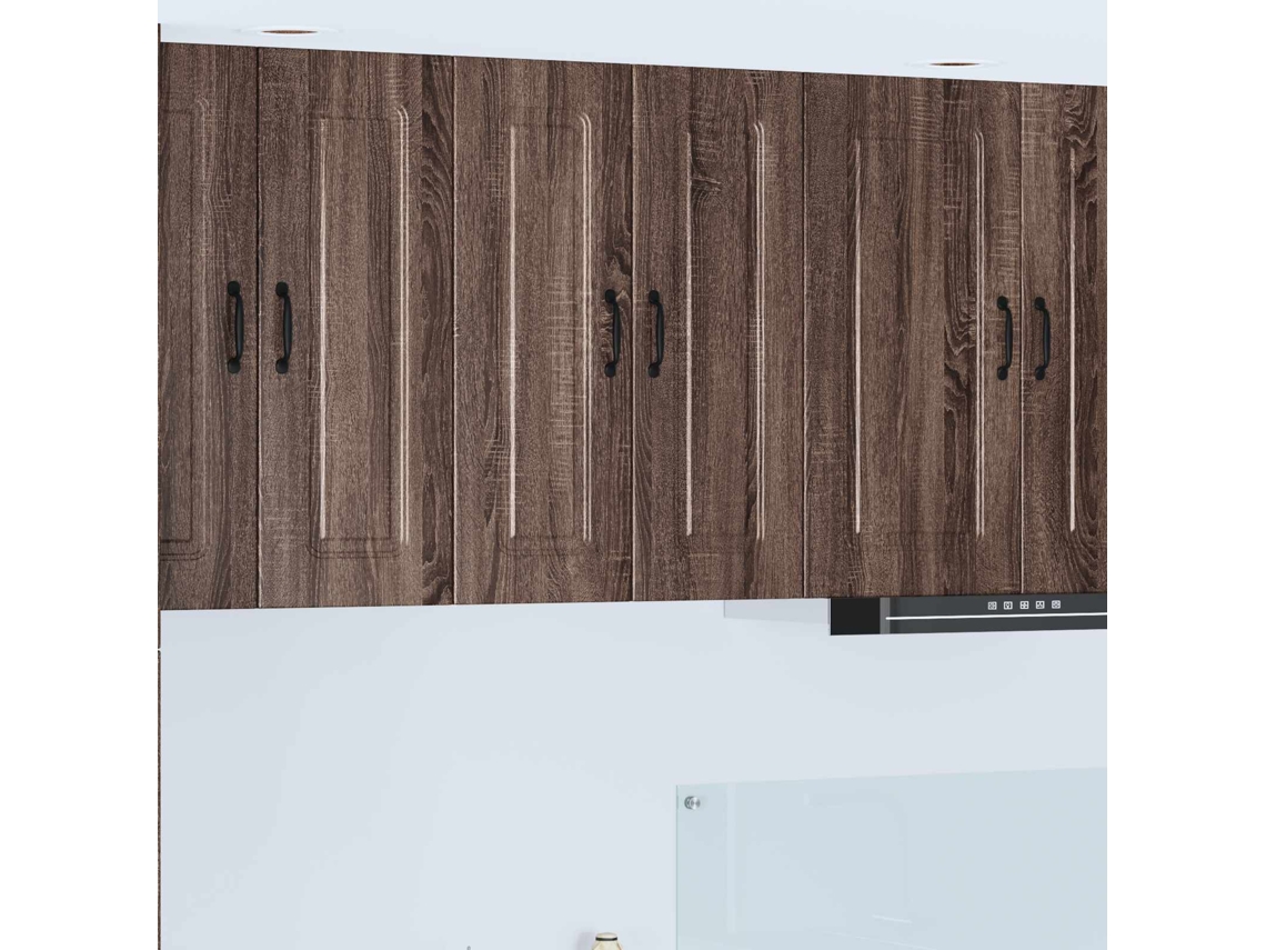 Vidaxl Painel De Lava-louça Kalmar 2 Unid. Carvalho Marrom