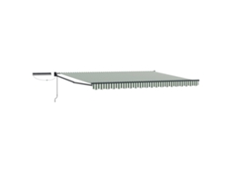 Conjunto 1 Toldo Elétrico Vidaxl Verde Poliéster (4 × 3 M)