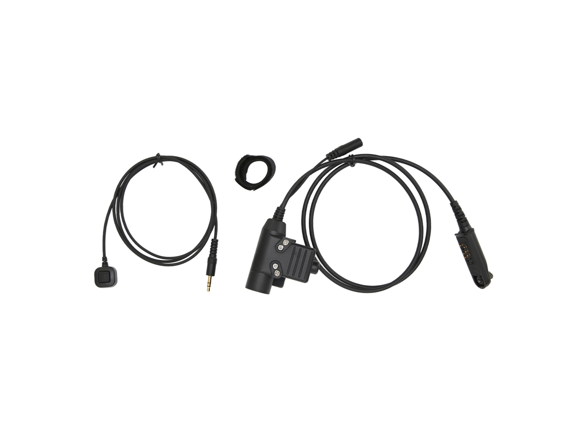 Microfone PTT compatível com dispositivos Baofeng EOOCOO