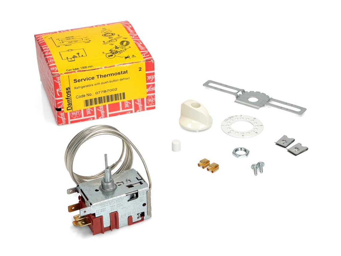 Kit de Termóstato de Frigorífico 077b7002 1 D 2c Pb Capilar 1300mm Danfoss para Frigorífico/congelador Trf002df