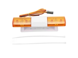 Mali luz de Polícia Led Rc com Design Simples 4 Modos para Carros Rc 1/8 1/10 Amarela