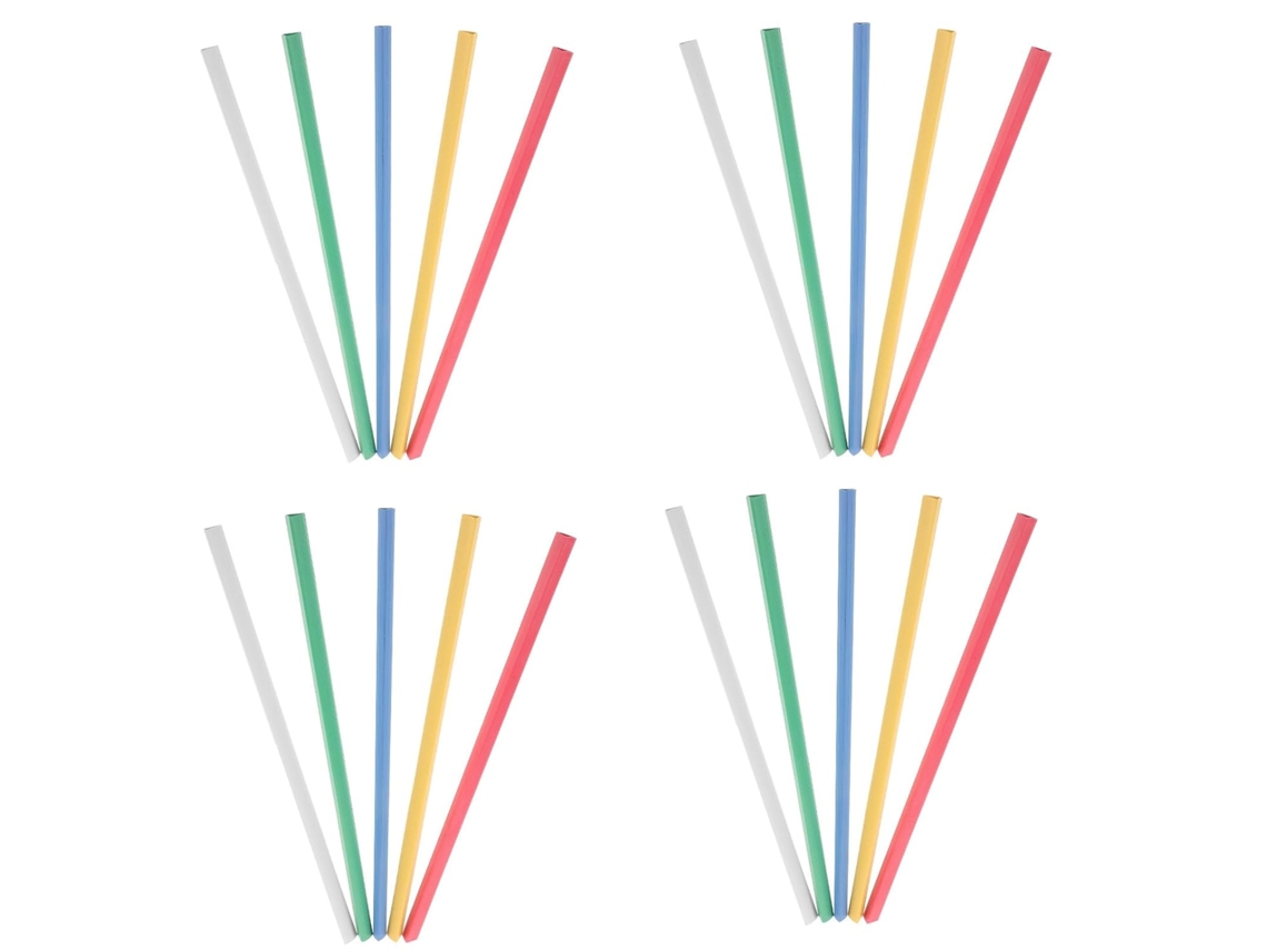 Conjunto Stobaza com 30 deslizadores de plástico multicoloridos de 0,9 cm para massa A4, prendedores para enfiar.