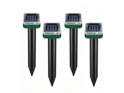 Aparelhos Repulsivos A Ultrassons Com Energia Solar Para Aumentar O Exterior, Repulsivos Contra Tons Castanhos E Dourados