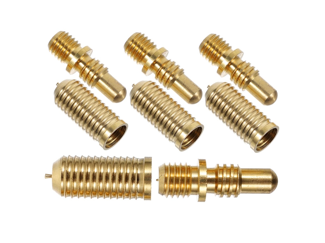 Conjunto De 4 Parafusos Conexão Reforçados Para Extensão Taco Bilhar -