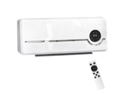 Aquecedor Parede 2000w Baixo Consumo 3 Modos, Display Led, Termostato, Timer, Oscilação, Branco