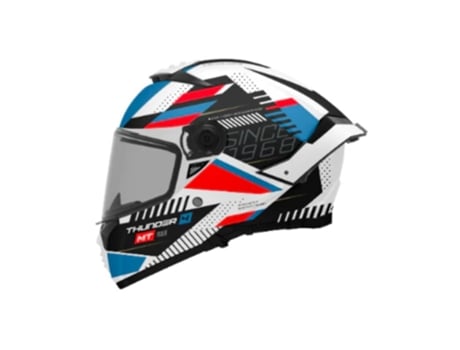 Capacete de motocicleta Mt Thunder 4 Sv Luminence Helmet Azul/Vermelho/Branco Xl Azul/Vermelho/Branco Xl