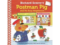 Livro Richard Scarrys Postman Pig and His Busy Neighbours de Richard Scarry (Inglês)