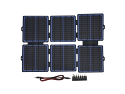 Laxiscreed Pacote Solar Dobrável De 30w Em Silício Monocristalino Com Laminação Etfe E Saída Múltipla De Tensões