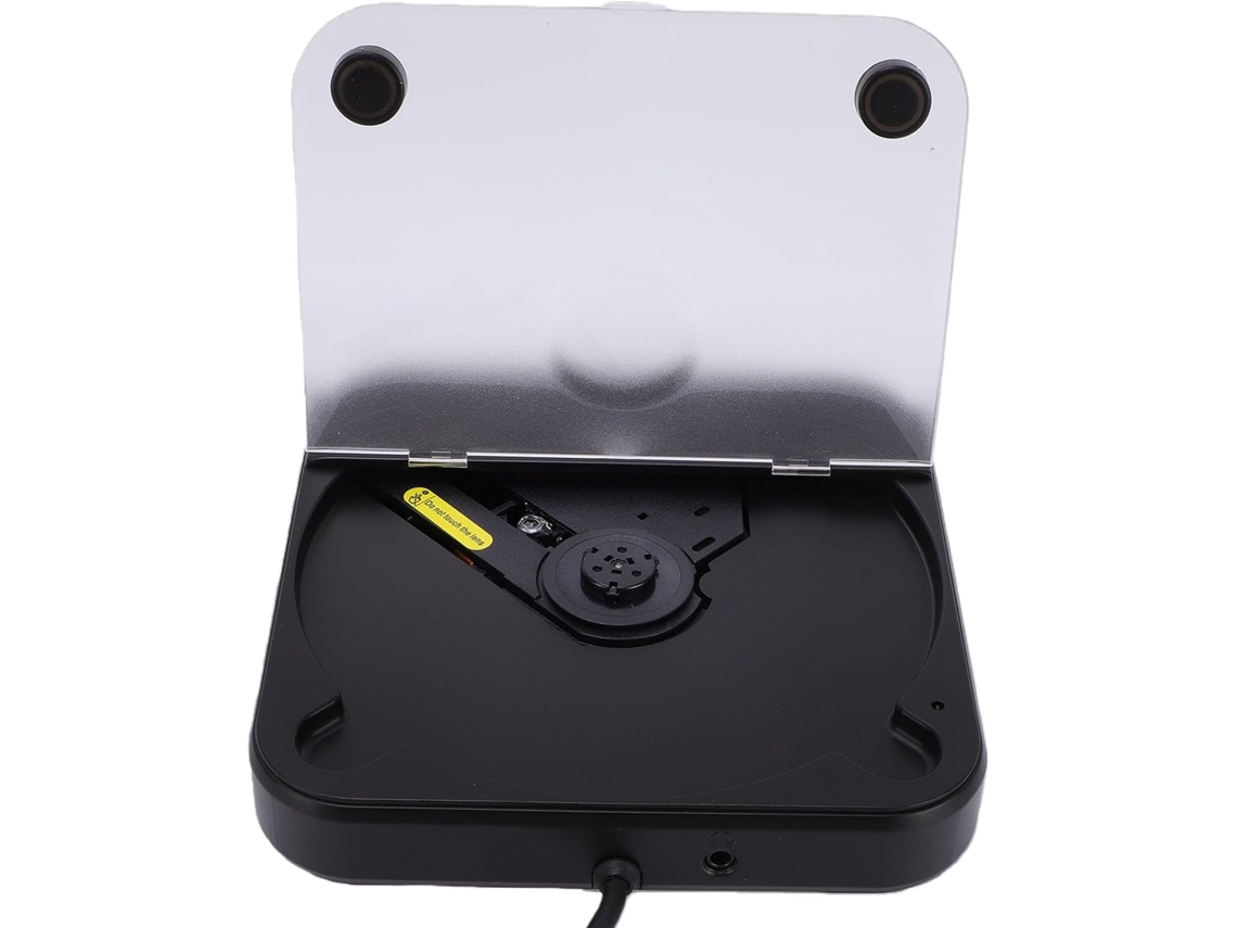 Leitor Cd Portátil Para Carro, De Externo Com Usb E Aux, Tecnologia Anti-pulos E Controle Remoto, Para Laptop