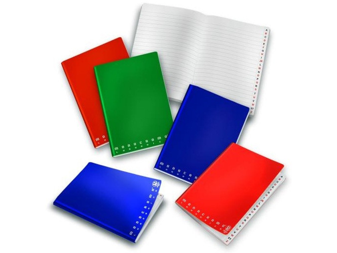 Caderno Monocromático PIGNA e Bloco A5 Multicolor