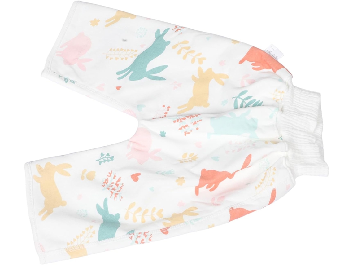 Calça de Treino para Bebé com Padrão de Coelho, Impermeável, Lavável, Unissexo, Confortável, CHABERLU