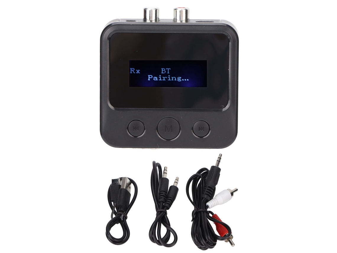 Receptor Bluetooth Inalámbrico, Adaptador de Música Estéreo Sin Pérdidas, Interfaz Múltiple para Altavoz, Computadora Portátil, Automóvil.