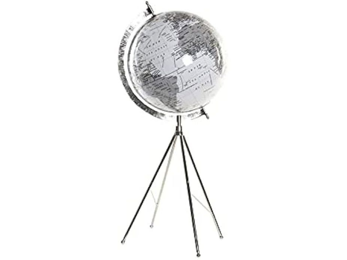 Globo Dkd Home Decor Terraqueo Metal E Plástico 27 X 25 X 61 Cm Branco