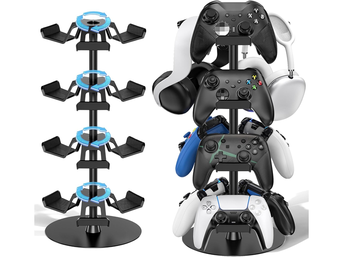 Support De Casque 3 Niveaux Pour Bureau, Support De Manette De Jeu Rotatif Pour Ps5/ps4/xbox/switch2/ps