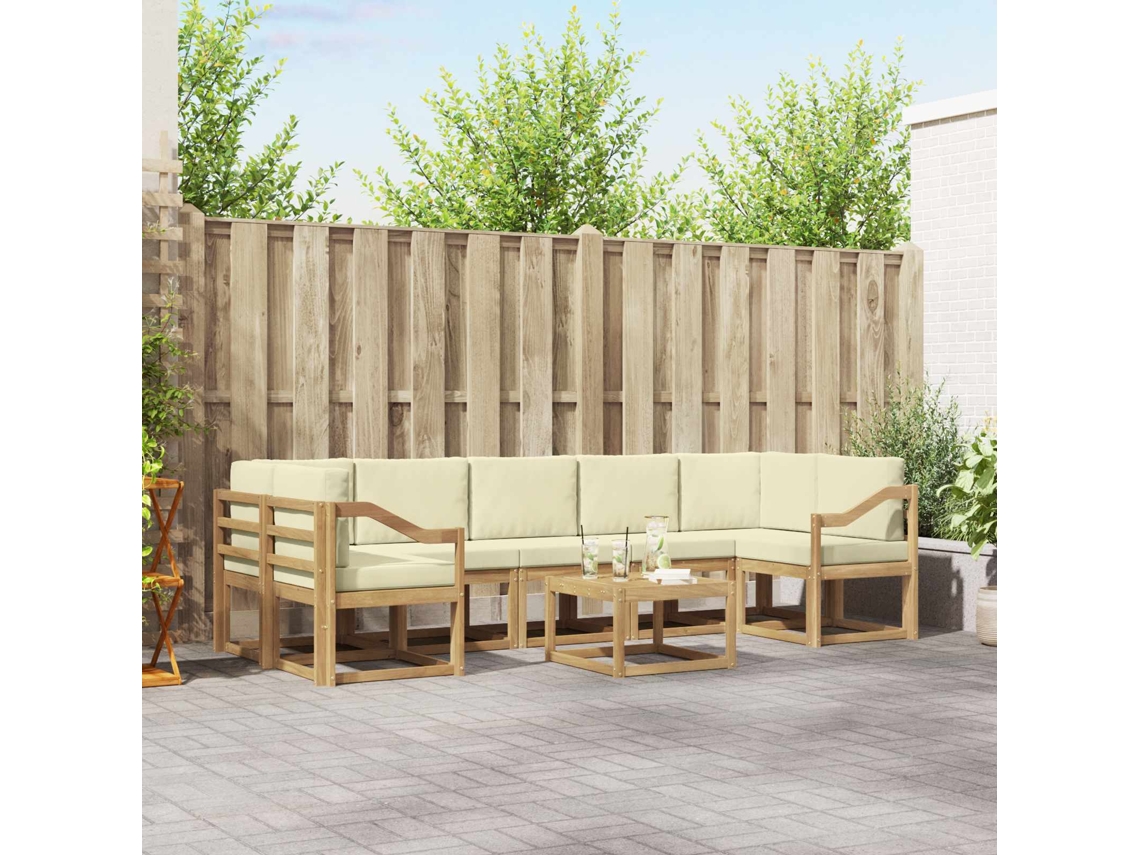 Vidaxl Conjunto De Sofás Para Exterior 6 Pcs