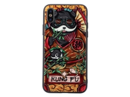 Capa LAXISCREED Iphone X Panda Vidro Proteção Tendência