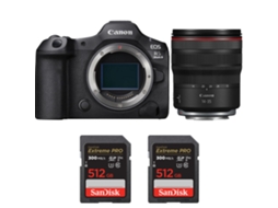 Eos R5 Mark Ii + Rf 14 35mm F/4 L Is Usm + 2 Sandisk 512gb Uhs ii 300mb/s + Ebook “20 Dicas para Fotos Que Impressionam” CANON