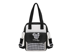 Bolsa Tiracolo Mori Plaid Girl Fofa, Bolsa De Ombro De Mão Para O Ensino Fundamental, Preta