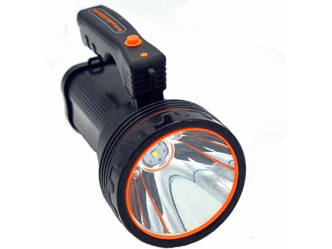 Lanterna Led Recarregável Preta - Modelo Compacto E Afiado
