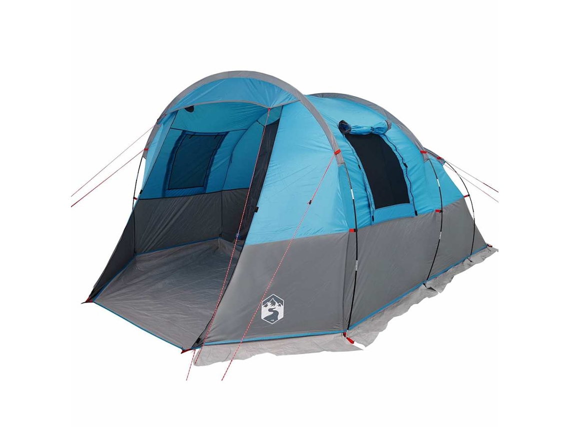 Camping Tent, Camping Tents Vidaxl Azul Poliéster (4 Pessoas)