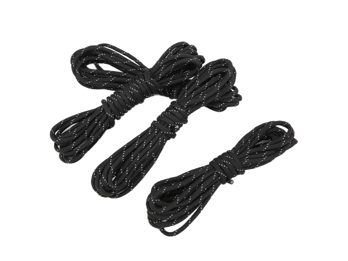 Conjunto de 4 Cordas Paracord refletivas, resistentes à umidade e corrosão