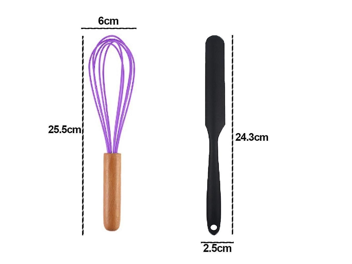 Conjunto De 2 Mini Utensílios De Cozinha Em Silicone