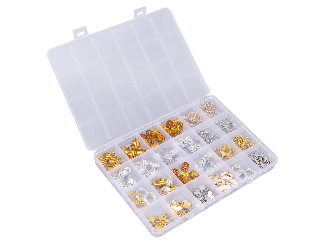 2026 140pcs Perlas para Rastas Y Trenzas Accesorios de Moda de Metal Con Estilos Variados