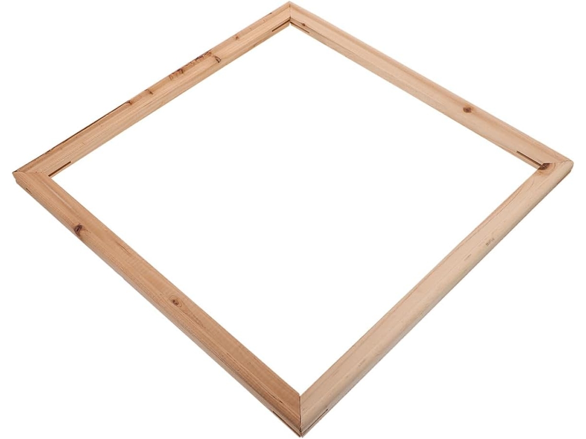 Moldura Madeira Natural Bordas Polidas Lisas Simples Fotos Ideal Decoração Prática Artesanato Perfeita Pintura GOKOCO