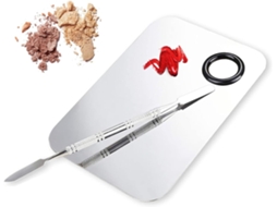 Paleta Mistura Aço Inox com Espátula, para Base Maquilhagem ZYBLSSBB