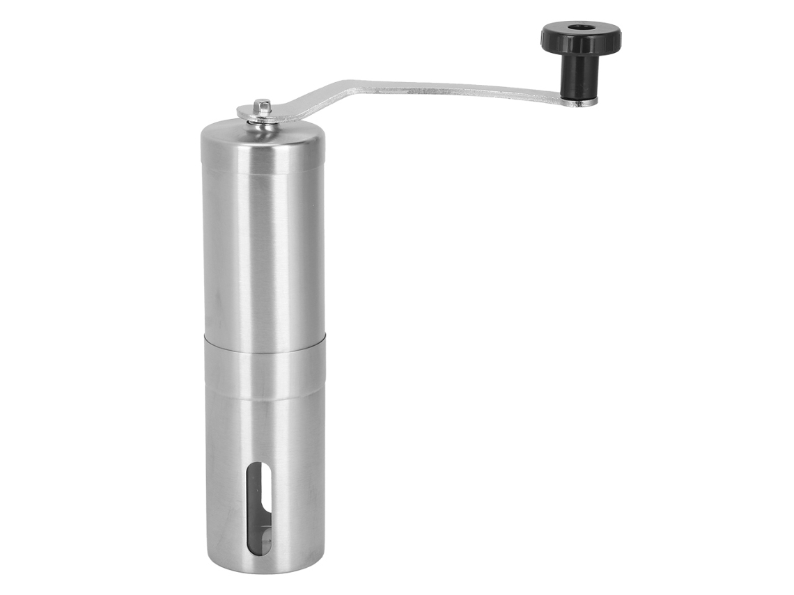 Moedor de café manual portátil de aço inoxidável com alça ergonômica para uso doméstico e escritório S/MARCA
