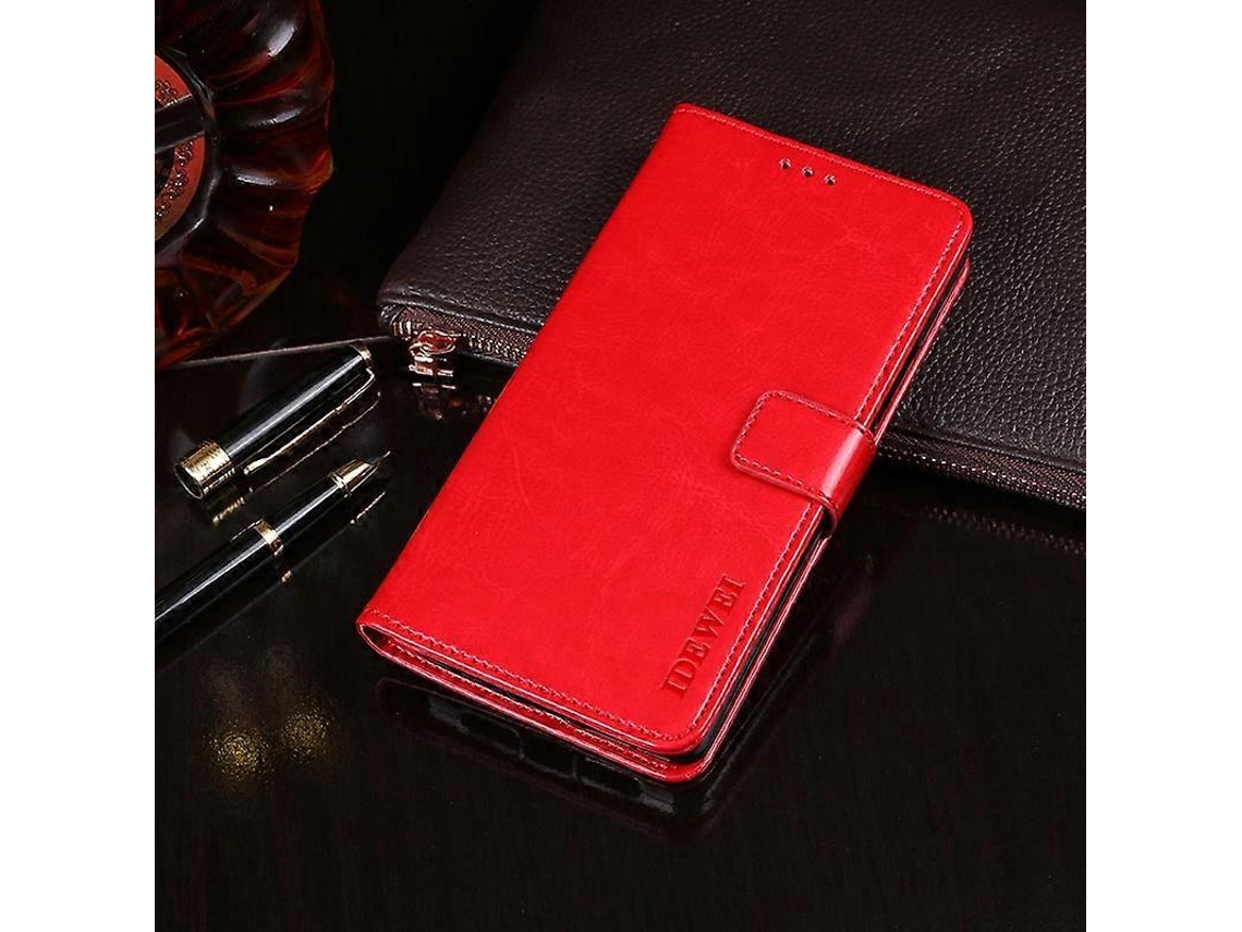 Capa De Couro Com Textura Crazy Horse E Abertura Horizontal, Com Suporte, Compartimentos Para Cartões E Carteira Para Huawei Honor 9a.