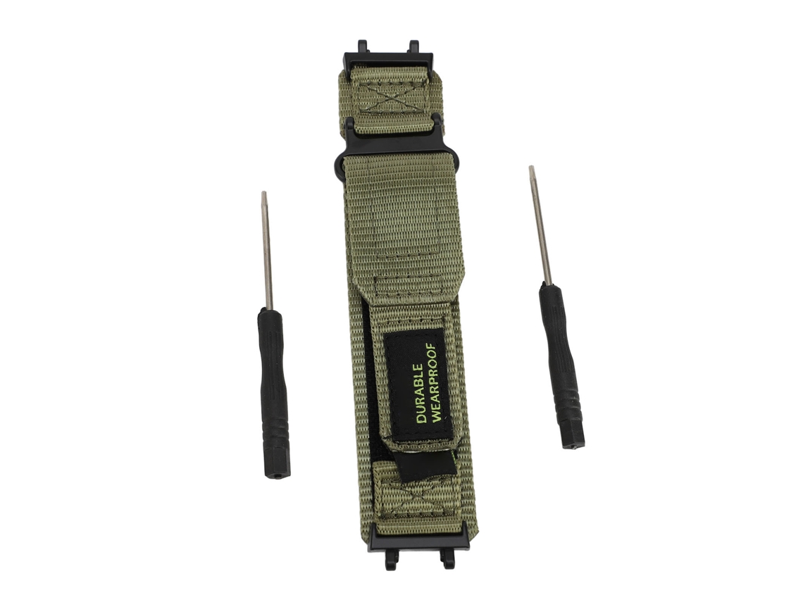 Pulseira De Nylon Para Huami Active Edge A2212 Verde Od