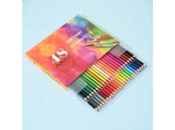 Conjunto de Lápis de Cor Aquareláveis, com 48/72/120/150/180 Cores, Pré Carregados, Numerados e Resistentes À Luz AQUAFORGE