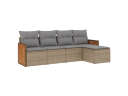 Garden Sofa Set, Garden Sofa Sets Vidaxl Bege Rattan / Vime (n/a)