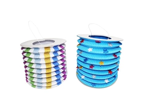 Lampiões De Papel De Seda Para Colorir 13x17 Cm 30 Peças Sodertex