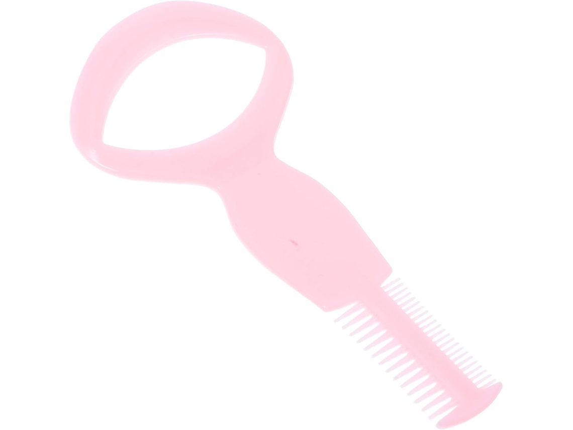 Acessório De Maquiagem: Pente De Cílios De Plástico Rígido De Dupla Face, Rosa, Visco