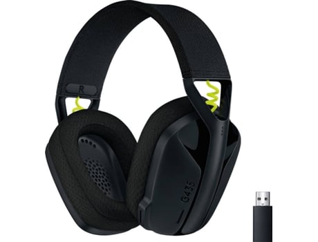 Auscultadores Gaming Bluetooth LOGITECH Lightspeed G435 (Over Ear - PC/PS4/PS5 - Noise Cancelling - Preto)