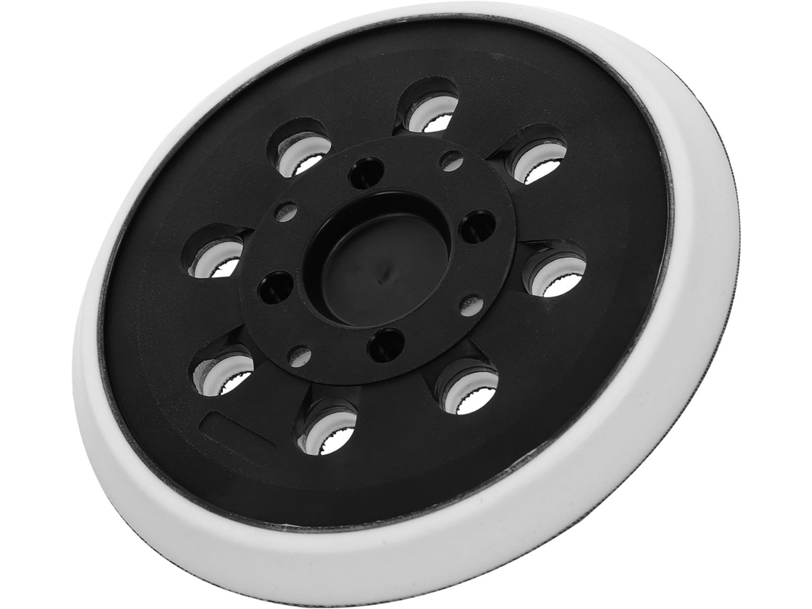 Base De Lixa Orbital Com 8 Furos E Sistema Fixação Por Velcro, Feita