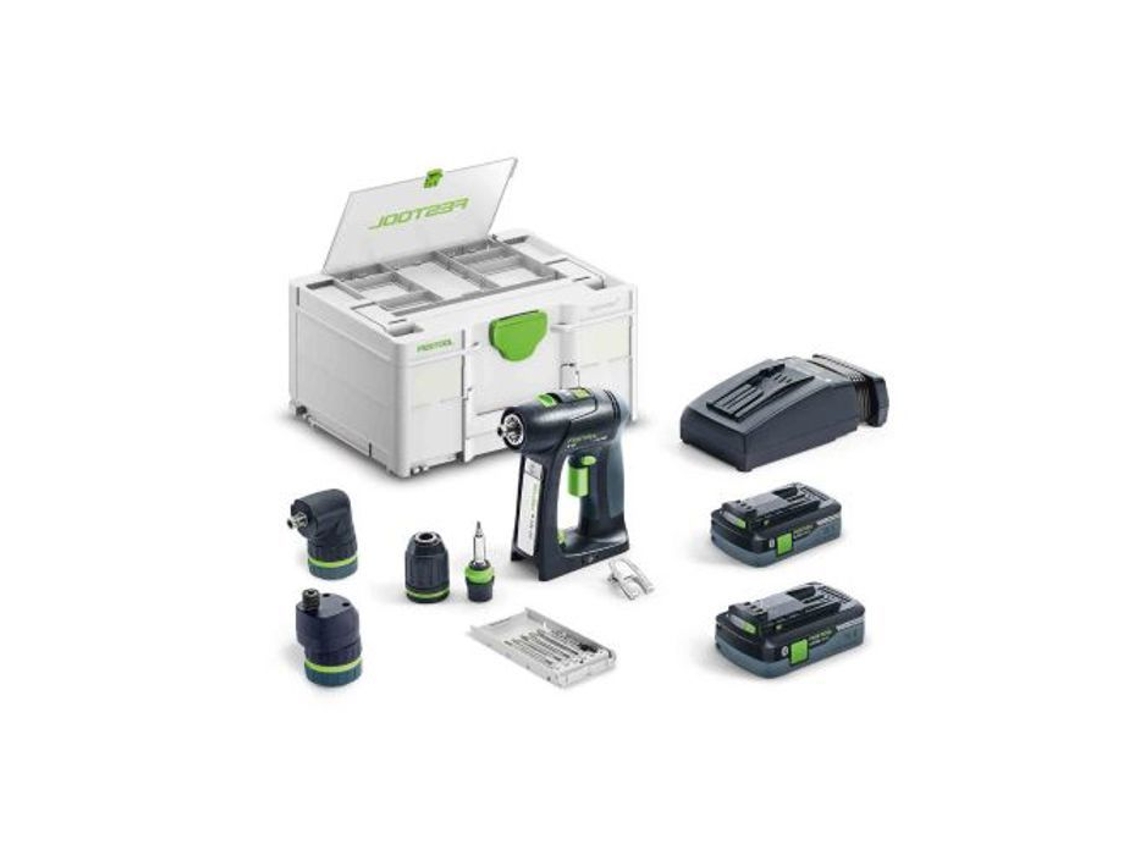 Chave de Fenda I-Set 18V C 18 Hpc 4.0 2 Baterias 4Ah Carregador Caixa Systainer Sys3 577617 FESTOOL