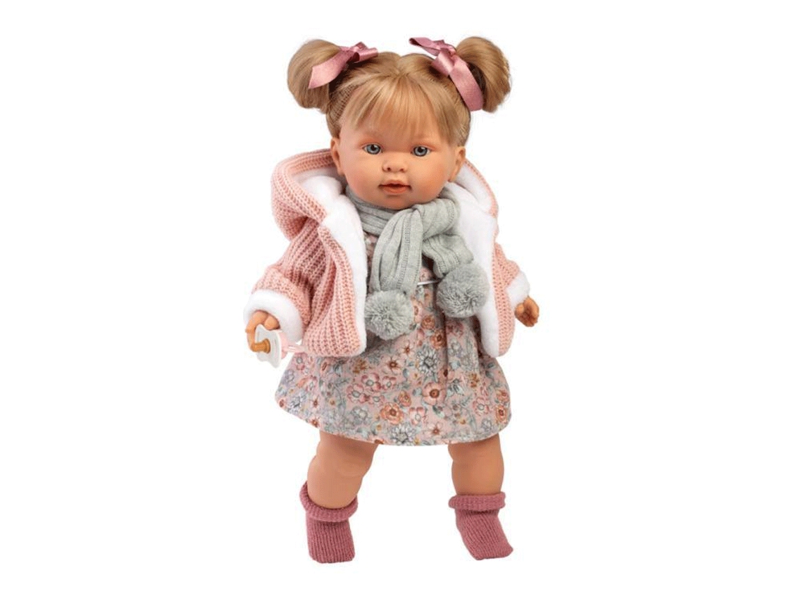 Boneca Alexandra com Casaco e Cachecol 42 cm LLORENS (Idade Mínima: 3 anos)
