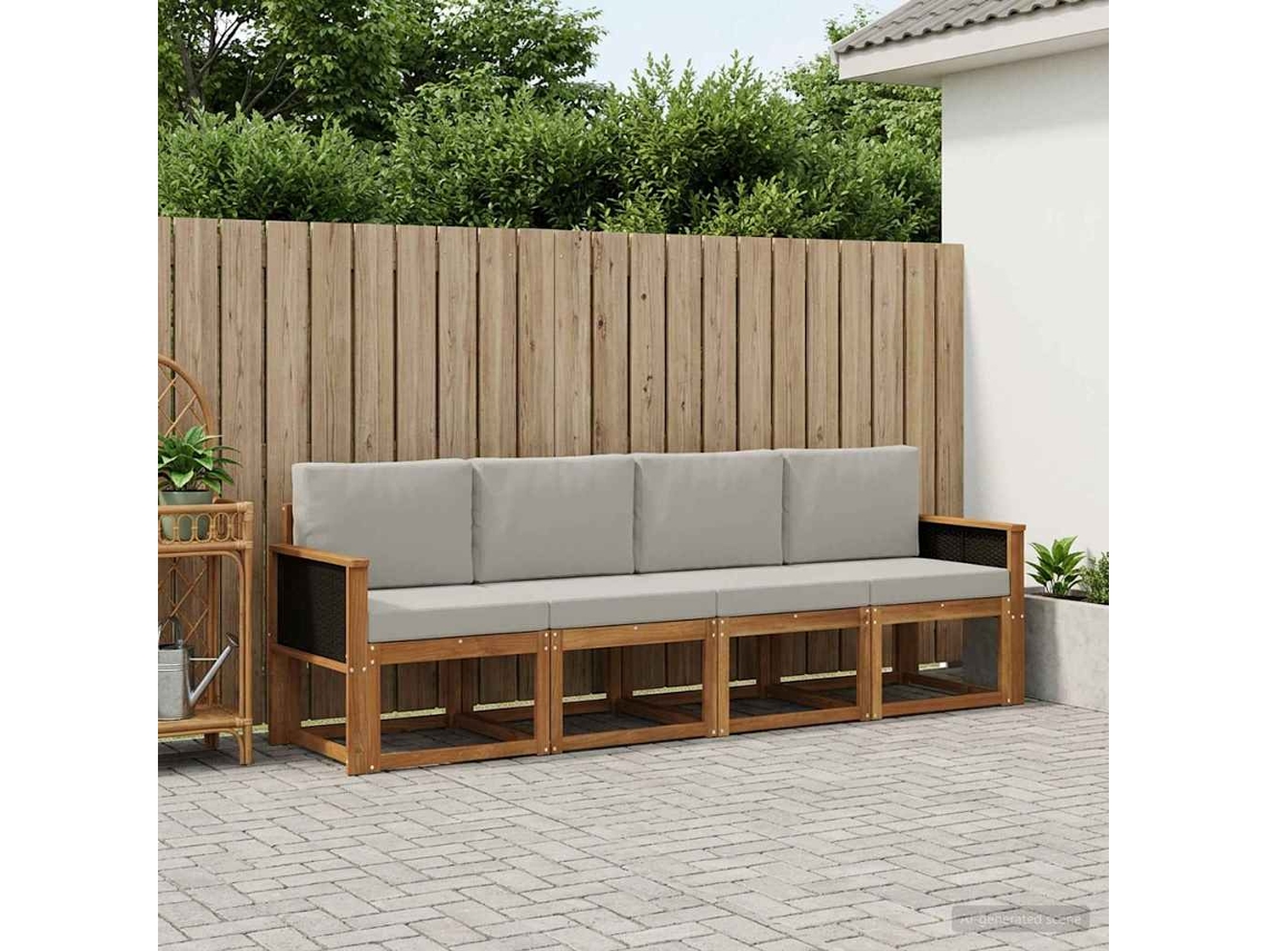 Vidaxl Conjunto De Sofás Para Exterior 4 Unid.
