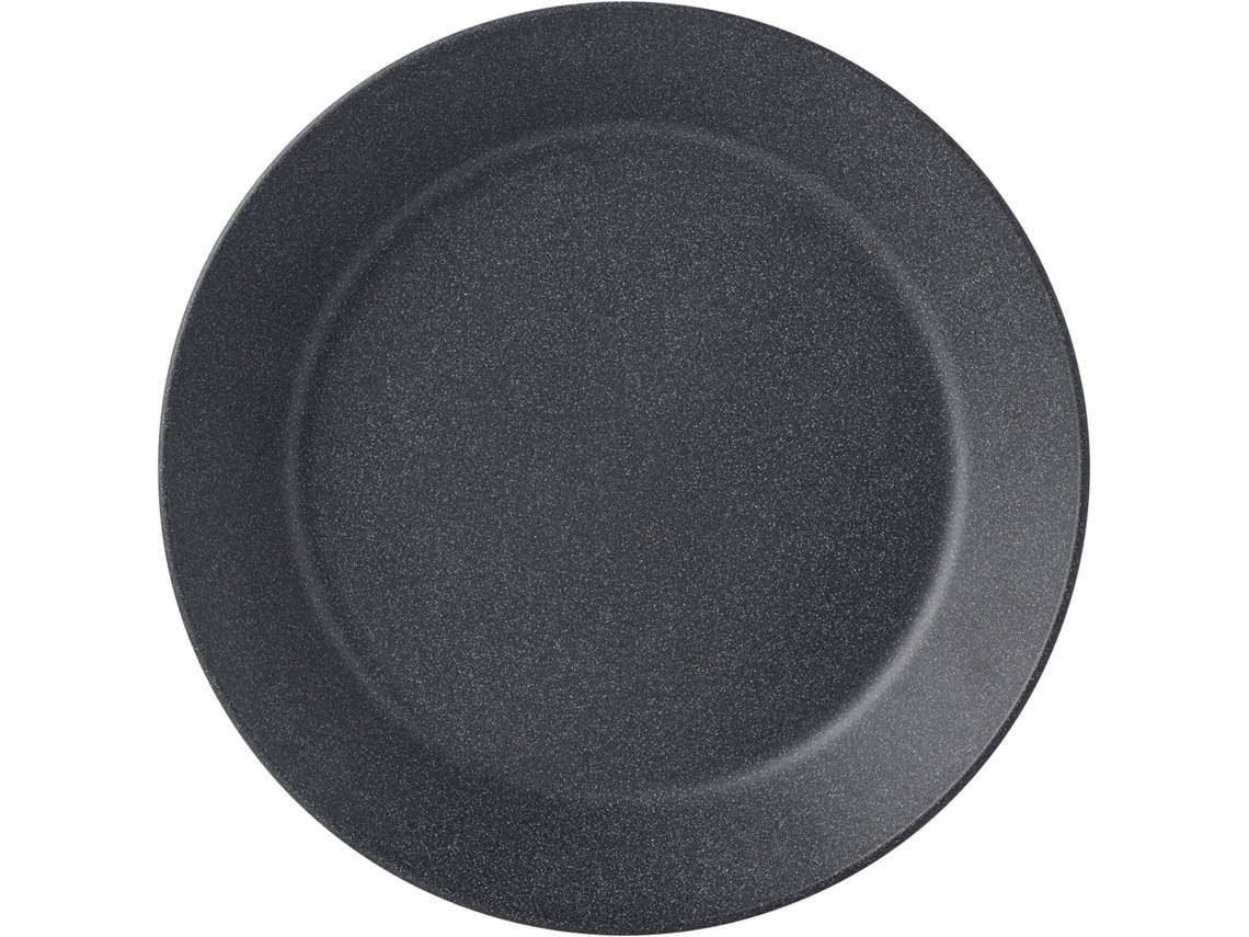 Prato De Sopa Bloom Para Camping, Ø 22 Cm, Preto Pebble, Feito De Melamina, Para Uso Externo E Inter Gokoco