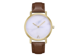 Reloj De Pulsera De Cuarzo Para Mujer Zhoulianfa Con Correa De Pu Simple Color Café