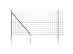 Conjunto 1 Cerca Externa Vidaxl Verde Aço (25 X 1,2 M)