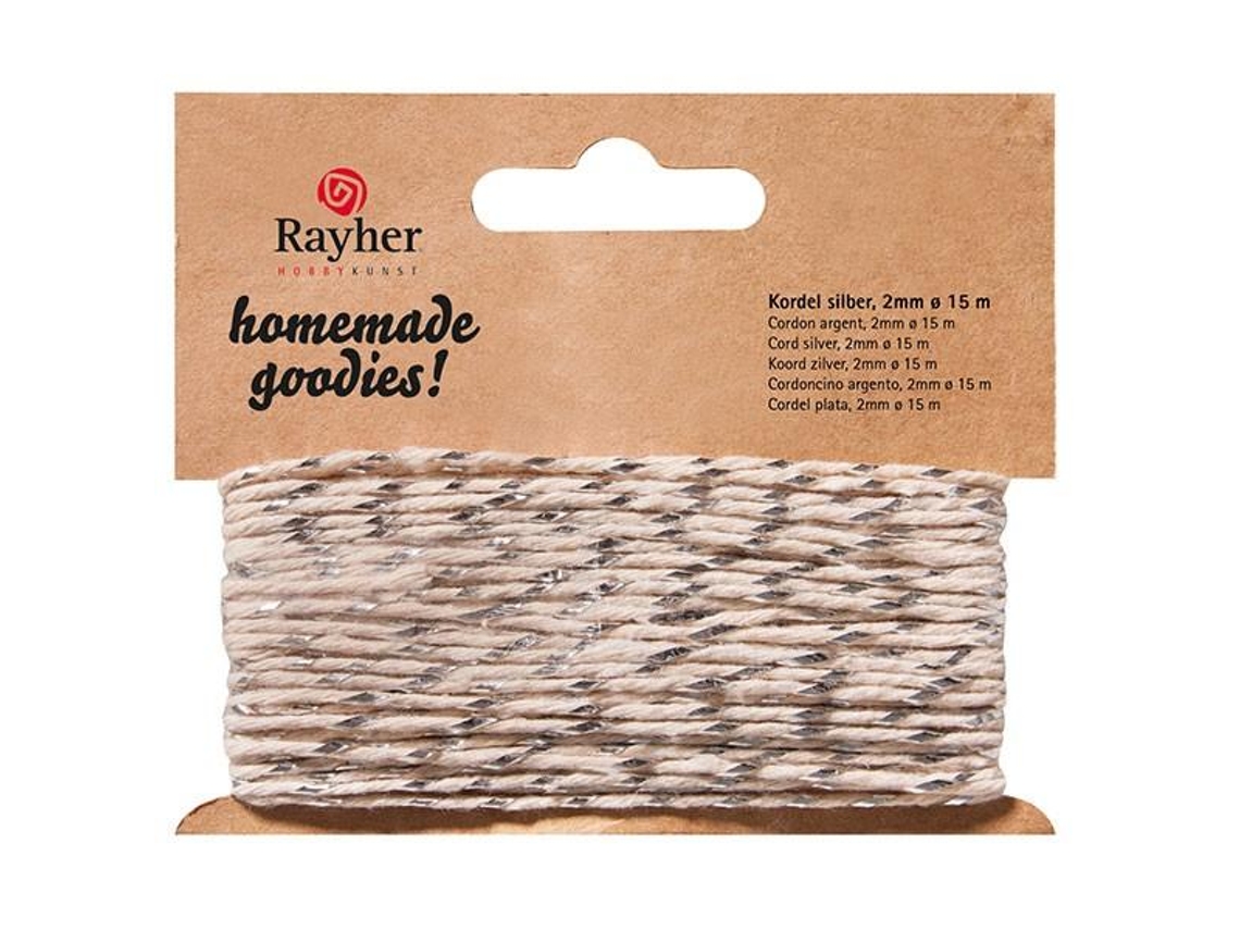 Fio prata e branco 15 m Rayher